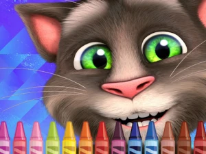 4GameGround - Talking Tom Coloring - Play Free Online HTML5 Browser Game on TapToRun