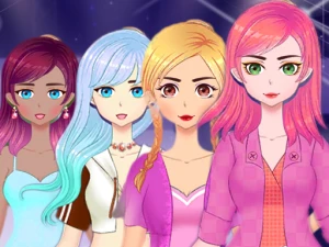 anime girls dress up and makeup game - Play Free Online HTML5 Browser Game on TapToRun