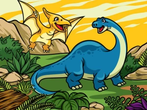 Antient Dinosaurs Memory - Play Free Puzzle Browser Game Online Instantly
