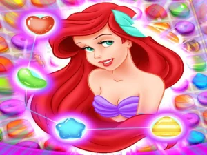 Ariel | The Little Mermaid Match 3 Puzzle - Play Free Online HTML5 Browser Game on TapToRun