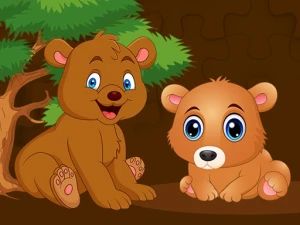 Baby Bear Jigsaw - Play Free Online HTML5 Browser Game on TapToRun