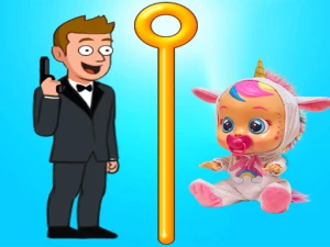 Baby Pull The Pin - Play Free Puzzle Browser Game Online Instantly