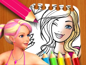 Barbie Doll Coloring Book - Play Free Online HTML5 Browser Game on TapToRun
