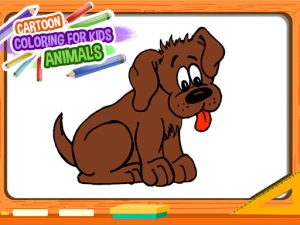Cartoon Coloring Book for Kids - Animals - Play Free Online HTML5 Browser Game on TapToRun