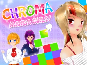 Chroma Manga Girls - Play Free Puzzle Browser Game Online Instantly