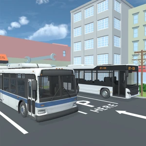 City Bus Parking Simulator Challenge 3D - Play Free Simulation Browser Game Online Instantly