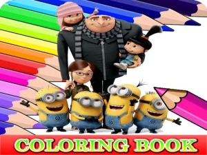Coloring Book for Despicable Me Printable - Play Free Puzzle Browser Game Online Instantly
