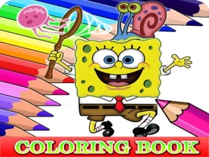 Coloring Book for Spongebob - Play Free Puzzle Browser Game Online Instantly