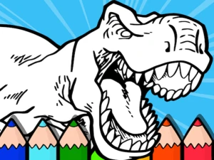 Coloring Dinos For Kids - Play Free Clicker Browser Game Online Instantly