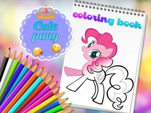 Cute Pony Coloring Book - Play Free Girls Browser Game Online Instantly