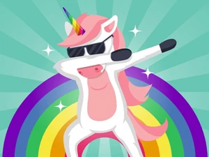 Dab Unicorn Puzzle - Play Free Online HTML5 Browser Game on TapToRun