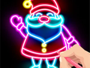 Draw Glow Christmas - Draw & Color - Play Free Online HTML5 Browser Game on TapToRun