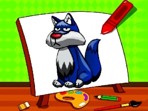 Easy Kids Coloring Walfs - Play Free Online HTML5 Browser Game on TapToRun