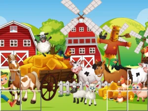 Farm Pic Tetriz - Play Free Puzzle Browser Game Online Instantly
