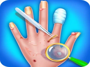 Fun Baby Care Kids Game - Hand Skin Doctor - Play Free Girls Browser Game Online Instantly