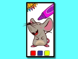 Funny Mouse Coloring Time - Play Free Girls Browser Game Online Instantly