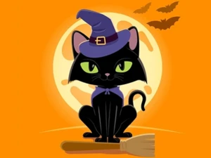 Grumpy Halloween Cats Jigsaw - Play Free Online HTML5 Browser Game on TapToRun
