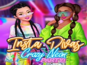 Insta Divas Crazy Neon Party - Play Free Online HTML5 Browser Game on TapToRun