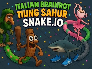 Italian Brainrot Tung Sahur Snake.io - Play Free Arcade Browser Game Online Instantly