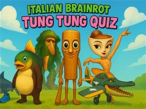 Italian Brainrot tung Tung Quiz - Play Free Puzzle Browser Game Online Instantly