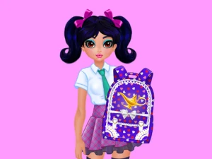 Jasmine and Elsa - School Bag Design Contest - Play Free Girls Browser Game Online Instantly