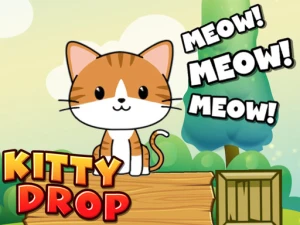 Kitty Drop - Play Free Puzzle Browser Game Online Instantly