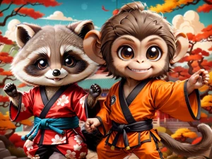 Kung Fu Little Animals - Play Free Clicker Browser Game Online Instantly