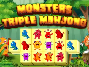Monsters Triple Mahjong - Play Free Online HTML5 Browser Game on TapToRun