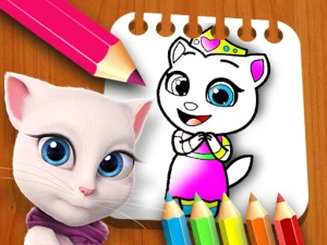 My Angela Talking Coloring Book - Play Free Girls Browser Game Online Instantly