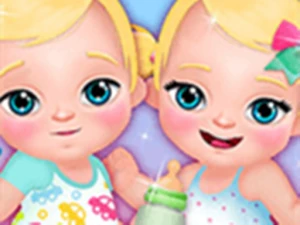My New Baby Twins - Baby Care Game - Play Free Online HTML5 Browser Game on TapToRun