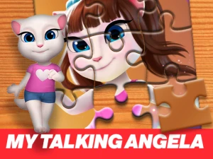 My Talking Angela Jigsaw Puzzle - Play Free Online HTML5 Browser Game on TapToRun