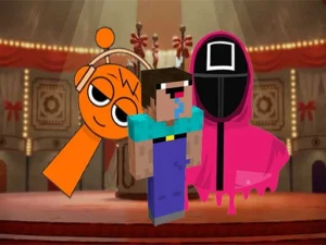 Nextbots on Minecraft Squid Game Sprunki - Play Free Adventure Browser Game Online Instantly