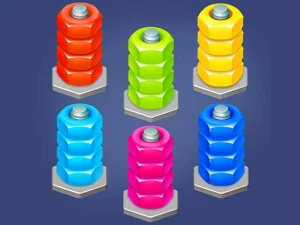 Nuts And Bolts Sort - Play Free Puzzle Browser Game Online Instantly