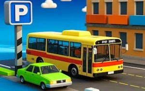 Parking Bus Training - Play Free Simulation Browser Game Online Instantly