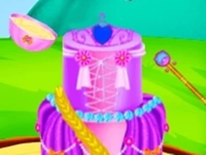 Princess Dress Cake - Fondant Cakes - Play Free Girls Browser Game Online Instantly