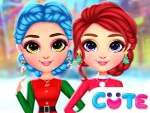 Rainbow Girls Christmas Outfits - Play Free Online HTML5 Browser Game on TapToRun