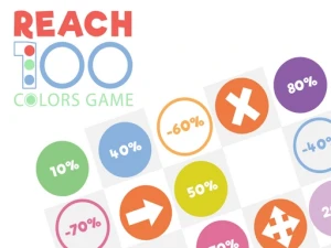 Reach 100 : Colors Game - Play Free Puzzle Browser Game Online Instantly