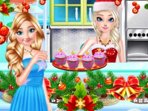 Sister Princess Christmas Cupcake Maker - Play Free Online HTML5 Browser Game on TapToRun