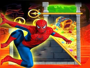 Spiderman Rescue - Pin Pull Challange - Play Free Online HTML5 Browser Game on TapToRun