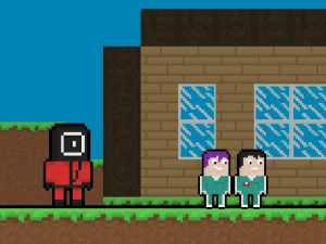 Squid Escape But Blockworld - Play Free Online HTML5 Browser Game on TapToRun