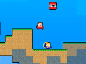 Steve vs Alex Rocketman - Play Free Adventure Browser Game Online Instantly