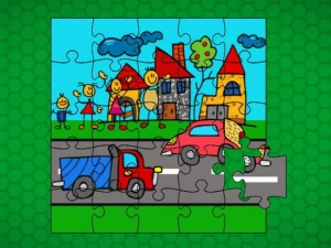 Stick Family Fun Time Jigsaw - Play Free Puzzle Browser Game Online Instantly