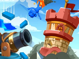 Tower Clash Collect Bricks - Play Free Online HTML5 Browser Game on TapToRun