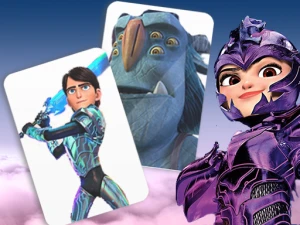 Trollhunters Rise of The Titans Card Match - Play Free Puzzle Browser Game Online Instantly