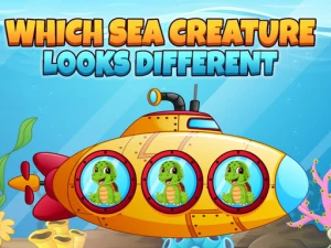Which Sea Creature Looks Different - Play Free Puzzle Browser Game Online Instantly